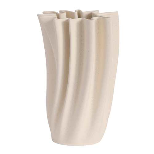 Ruth Cream Speckle Vase 37cm
