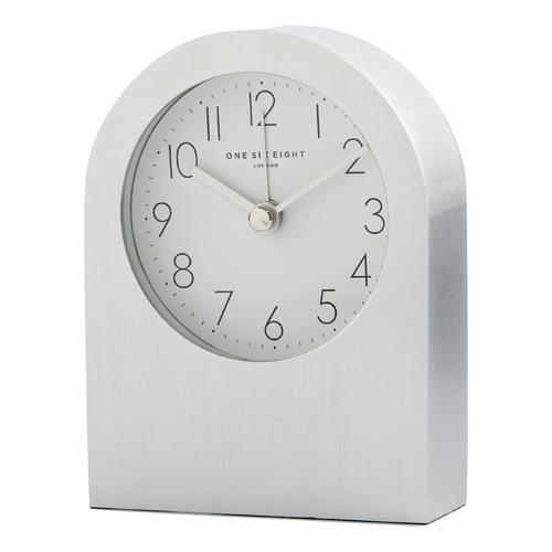 BELLA Silver Silent Alarm Clock