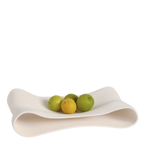 Dora Fruit Bowl White  Gloss Finish 40cm