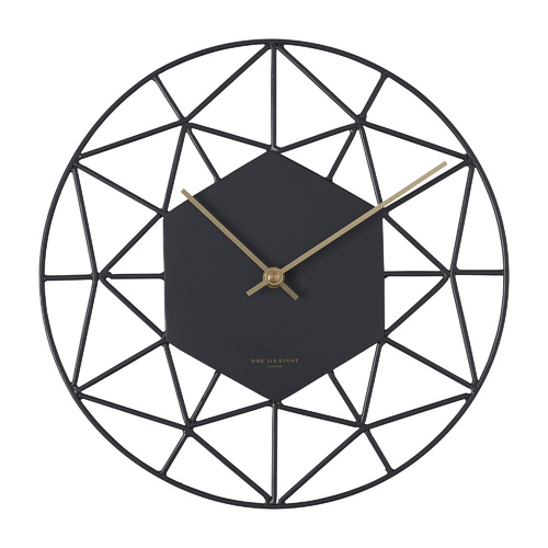 FLORIN Charcoal 30cm Silent Wall Clock