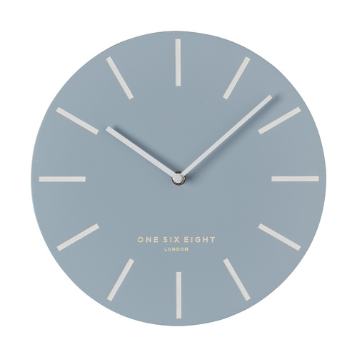 CHLOE Pastel Blue 30cm Silent Wall Clock