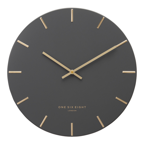 LUCA Charcoal 60cm Silent Wall Clock